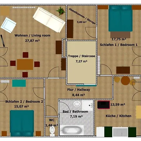 Appartement Am Kirchberg Brombachtal